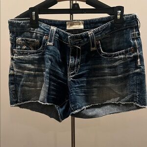 Big Star Women's Distressed Blue Jean Shorts
